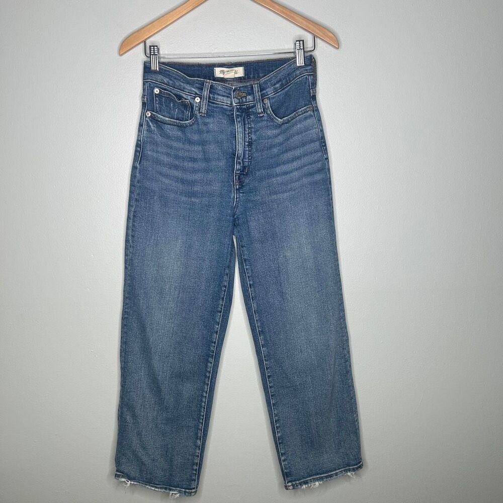 Madewell High-Rise Slim Wide-Leg Cropped Denim Jeans (Size 26)